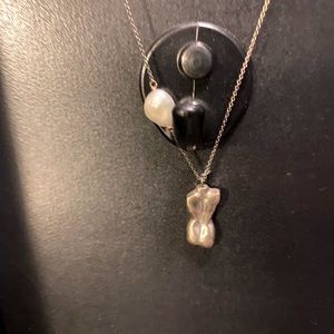 Sterling Silver Woman Silhouette necklace